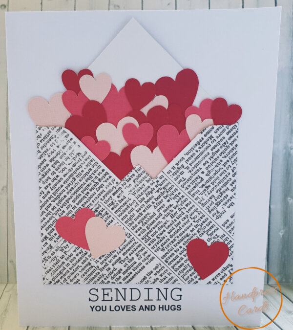 Senging love and hugs greeting card